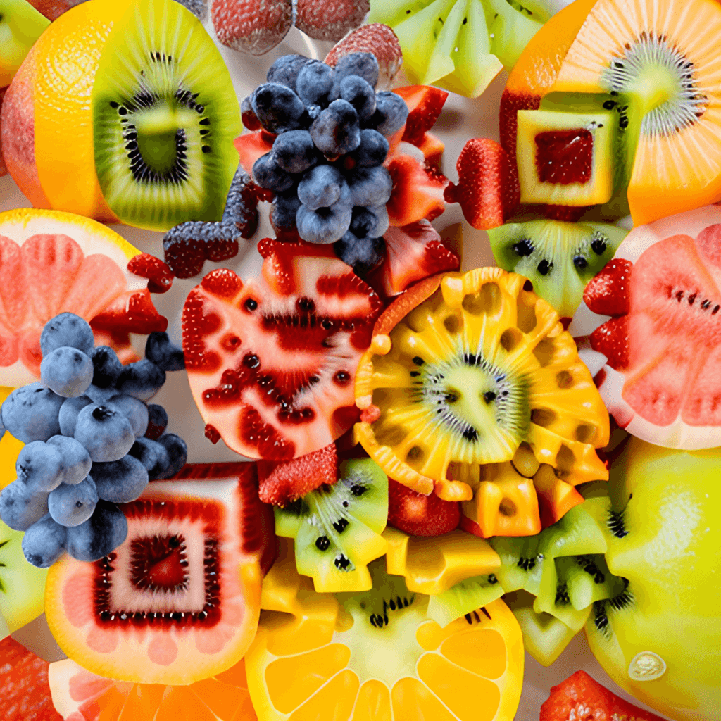 Colorful Fruit Arrangement